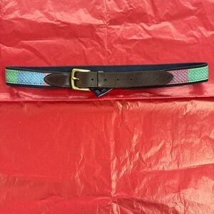 Vineyard Vines Men’s Belt, 34, Pink/Blue/Green